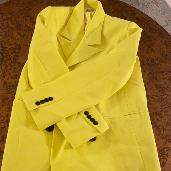 ASOS bright yellow double breasted Mansy jacket - Picture 8 of 12